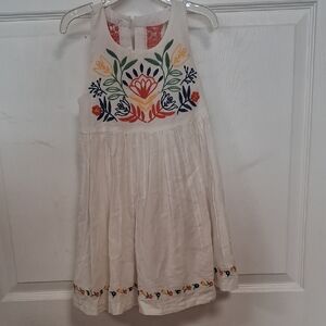Rachel Zoe White Embroidered Floral Sundress